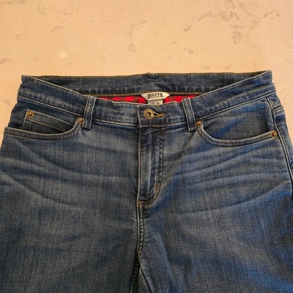 Duluth Trading Co | Women's Flannel Lined Jeans | Size 10x29 - Picture 2 of 10